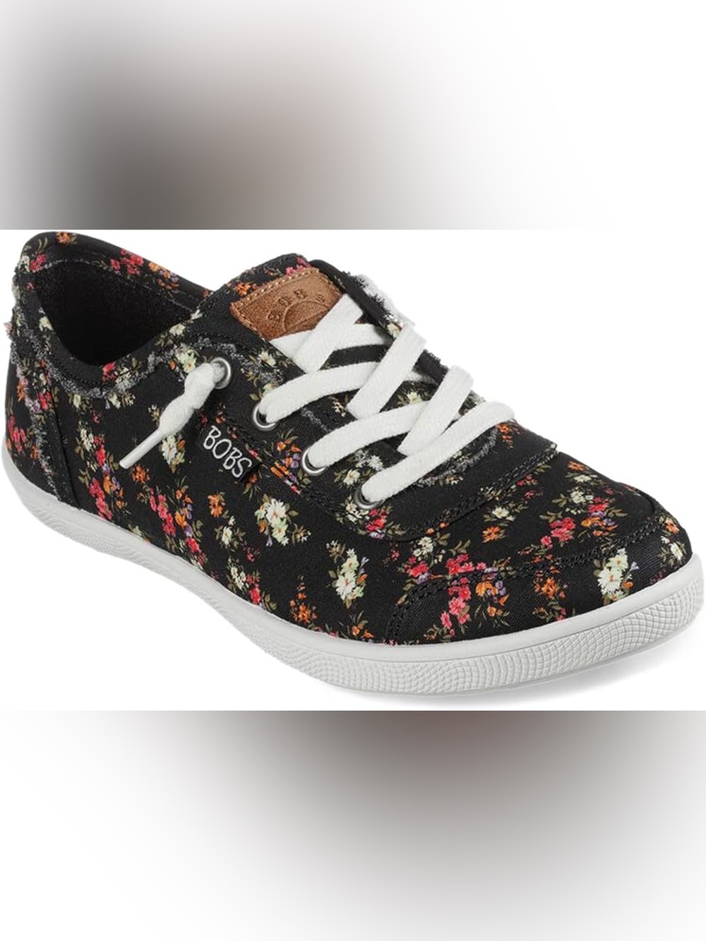 Skechers Women's Bobs B Cute Slip On Sneaker Black Mult 7.5 Medium US